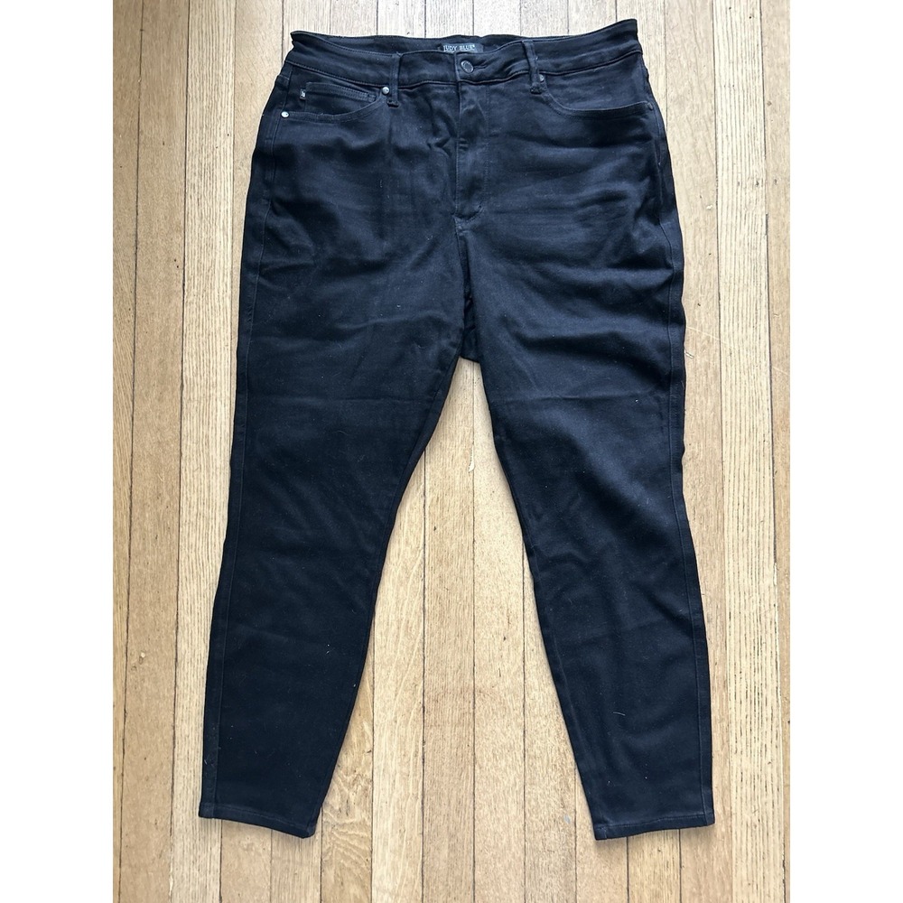 Judy Blue Skinny Jeans Womens 18W Black Stretch High Rise JB88757